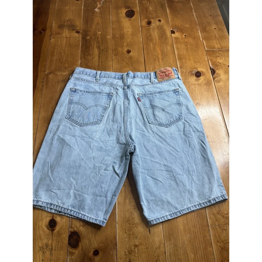 Levi's 469 Men's Relaxed Fit Light Wash Denim Jean Shorts Size W38